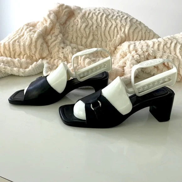 IDEA Ladies Open Toe Mules. Black Sandals. Wider Heel. Size 8. - Picture 2 of 14